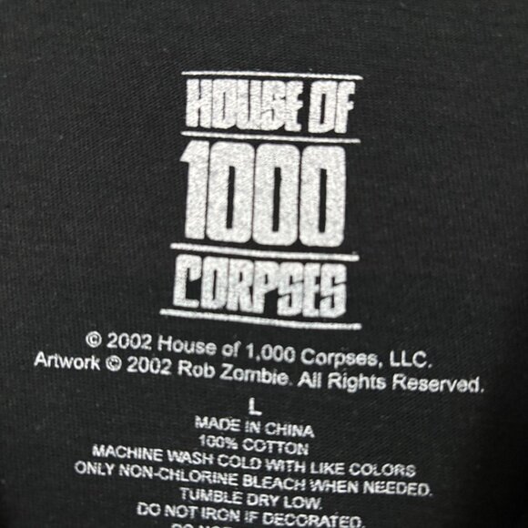 Rob Zombie “House of 1000 Corpses” Oversized Graphic T-Shirt Size Large - Picture 4 of 4